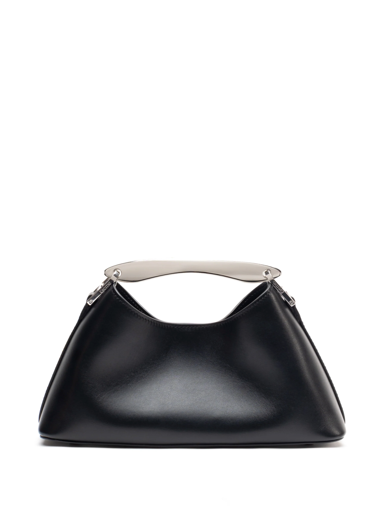 Vesker | Mini Boomerang Leather Black Silver